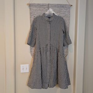 Floryday Black and White Gingham Dress